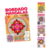 Kit 5 Revistas Bordado Mandalas Relax Moldes Tamaño Real 