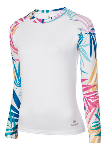 Remera Proteccion Solar Uv Femenina Manga Larga Deportiva