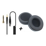 Kit Par Almofadas Espumas + Cabo Para Akg K240