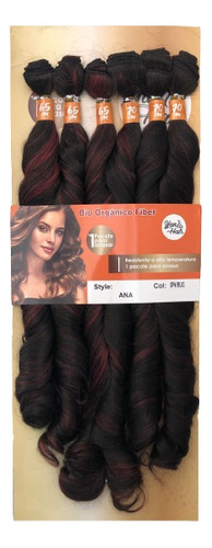 Cabelo Orgânico Natural Liso Ondulado 280 Gr 8 Telas 70 Cm