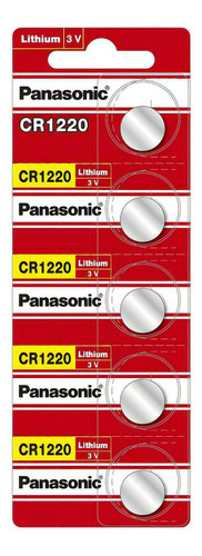 Pila Panasonic Litio Cr1220 Tira Con 50 Unidades 3v