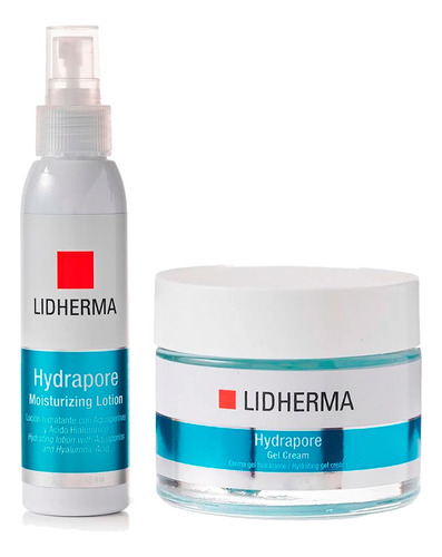Combo Hydrapore Crema Gel + Loción Lidherma Hidratación
