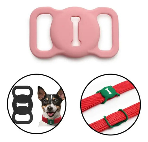 Funda Silicona Airtag Collar Arnés Mascotas Perro