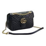 Bolsa Para Dama Gucci Marmont Color Negro