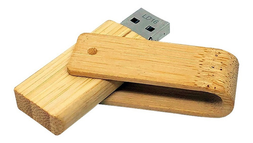 Memorias Usb 16gb Madera Giratoria Kit 40 Pcz Ld184 Daltech 