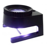 Lupa Cuenta Hilos Galileo Con Luz Led + Escala Plegable 20x