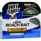 Cebo Líquido Hot Shot Mata Cucarachas 6 Pack