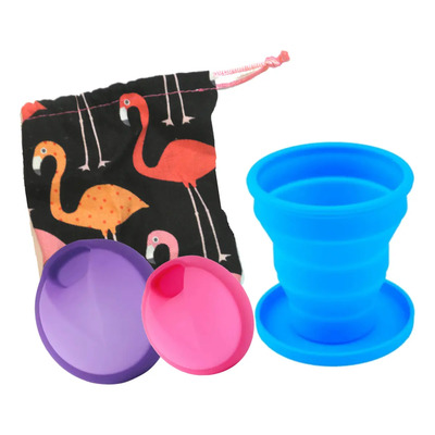 2pz Disco Menstrual Aneercare Vaso Esterilizador Bolsita Color Morada Grande Rosa Chica Talla Kit | Envío gratis
