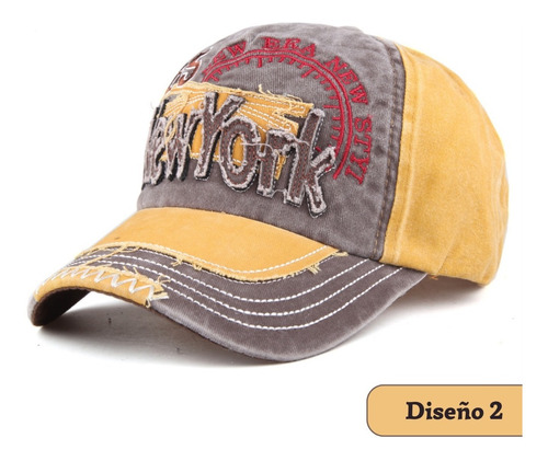 Gorro Jockey Beisbol New York 85 Vintage Retro Colores 