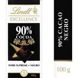 Chocolate Dark Suizo Lindt Excellence 90% Cacao 