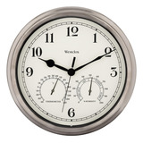 Reloj Westclox Con Medidores De Temperatura Y Humedad, Plate