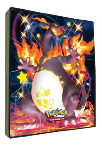 Álbum Pokémon Fichário Porta 180 Cards Charizard Cartas