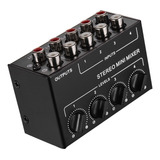 Consola Mezcladora De Audio Pequeña Estéreo Con 4 Canales