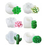 Molde De Silicón Cactus 3d Para Velas,jabones Resina