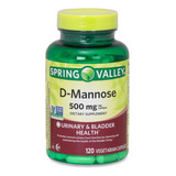 D-mannose Salud Del Tracto Urinario 120 Caps Spring Valley Sin Sabor
