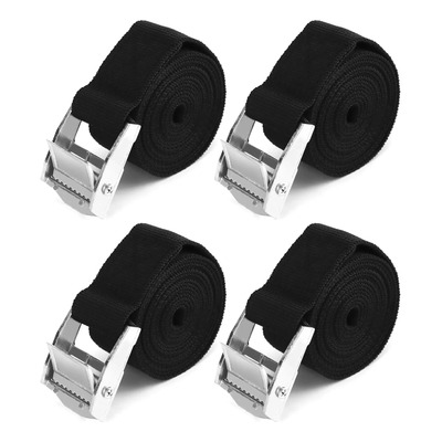 4pz Correa Amarre Trinquete Hebilla Cinta Auto Moto 5m*25mm
