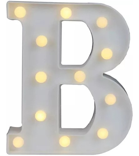 Letras Y Números Led Decorativa De 22 Cms