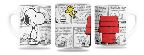  Taza De Ceramica Snoopy Y Sus Amigos Peanuts Kawai 11 Oz