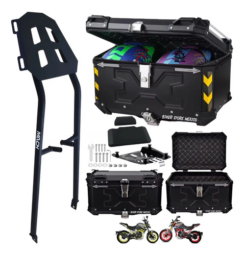 Parrilla Base Y Caja Trasera Para Moto Nitrox T3 250 300 Mex