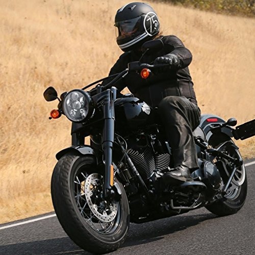 Faro Delantero Motocicleta 5 3 4 Led Para Harley Davidson Foto 4
