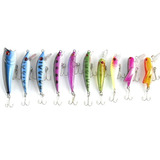 Hopemob Pack De 10 Señuelos Popper Para Pesca En Rio Mar Y Lagunas Colores Llamativos Exitosa Pesca Color