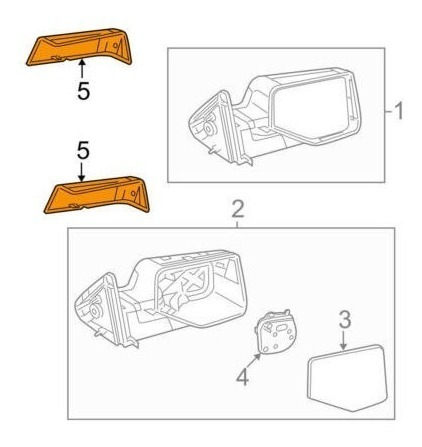 Tapa Derecha De Retrovisor Explorer 2006 Al 2011 Foto 3