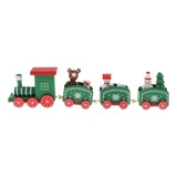 Tren De Madera Decoración Navideña De Navidad Verde