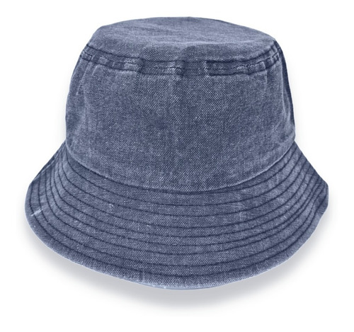 Gorro Bucket Hat Denim Prelavado Colores Varios