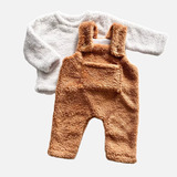 Conjunto Invierno Bebe Jumper Enterito + Batita De Plush 