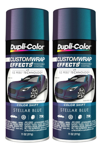 Paq 2 Pintrua Auto Color Tornasol Azul Estelar Dupli-color