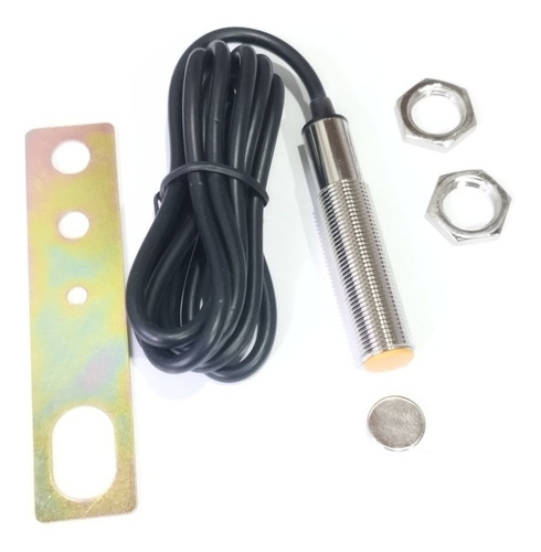 Sensor Magnético Ímã+suporte. 12v /10m.a 2 Fios 20mm Leitura