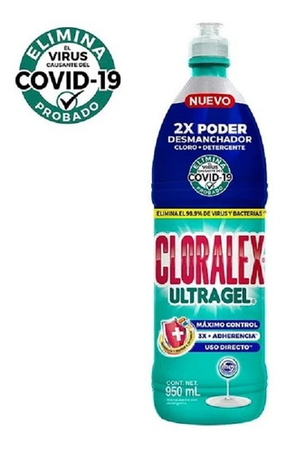 Blanqueador Cloralex Ultra Gel Max Control De 950 Ml