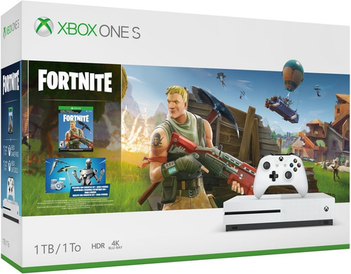 Consola Xbox One S De 1tb + Fortnite + 2.000 Bucks+ Gamepass