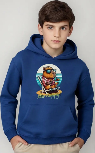 Sudadera Capibara Be Cappy Para Niño Y Niña