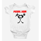 Body Bebé Pilucho Baby Rock Pearl - Jam Banda  100% Algodón
