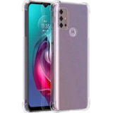 Funda Transparente + Vidrio Antiespia Para Motorola G20 G30