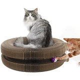 Pawaboo Cat Scratcher Lounge Bed, Multifuncional, Plegable,