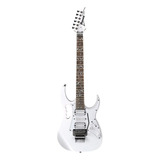 Guitarra Eléctrica Ibanez Pia/jem/uv Jemjr Super Strato De Meranti White Brillante Con Diapasón De Jatoba