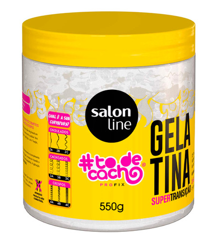 Gelatina Capilar Definição Fixação Cachos 550g Salon Line