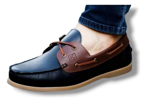 Mocasín Clasico Calzado Casual Caballero En Cuero