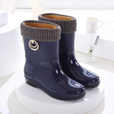 Botas De Lluvia Mujer Polar Exterior Impermeable