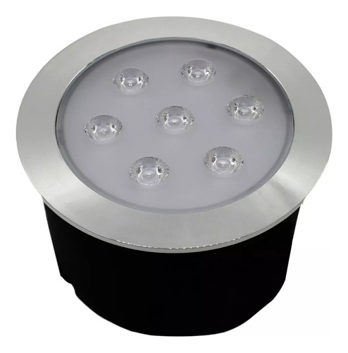 30 Balizadores Spot Pvc Led Smd 7w Branco Quente De Embutir