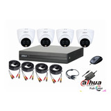 Cctv Kit Dahua Full Color 4 Cam Domo 2mp 1080 Lite Tienda9cl