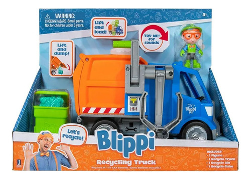 Blippi Camión De Reciclaje Basura Recycling Truck Con Sonido