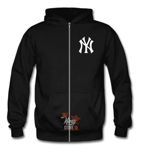 Poleron Con Cierre Yankee, Fanaticos, Mlb, The King Store 10