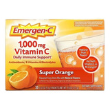 Emergenc Vitamina C Y B Antioxidante + Electrolitos 30sobres Sabor Naranja