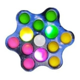 Popit Spinner Pop It Antiestrés 6 Puntas Con Luces