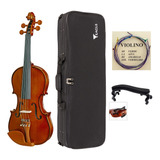 Kit Violino Eagle Ve441 Profissional 4/4+espaleira+brinde