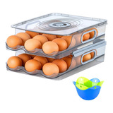 Coolcoop Recipiente De Huevos Para Refrigerador Con Escala D