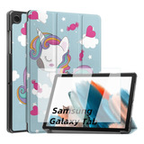 Mica + Funda Para Galaxy Tab A9 Plus 2023 Smart Unicornio